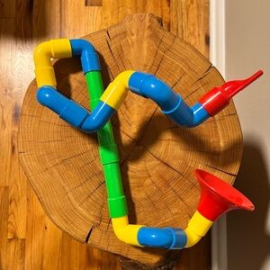 Quercetti Saxoflute, Colorful Kids Toy Musical Instrument, 16 pieces